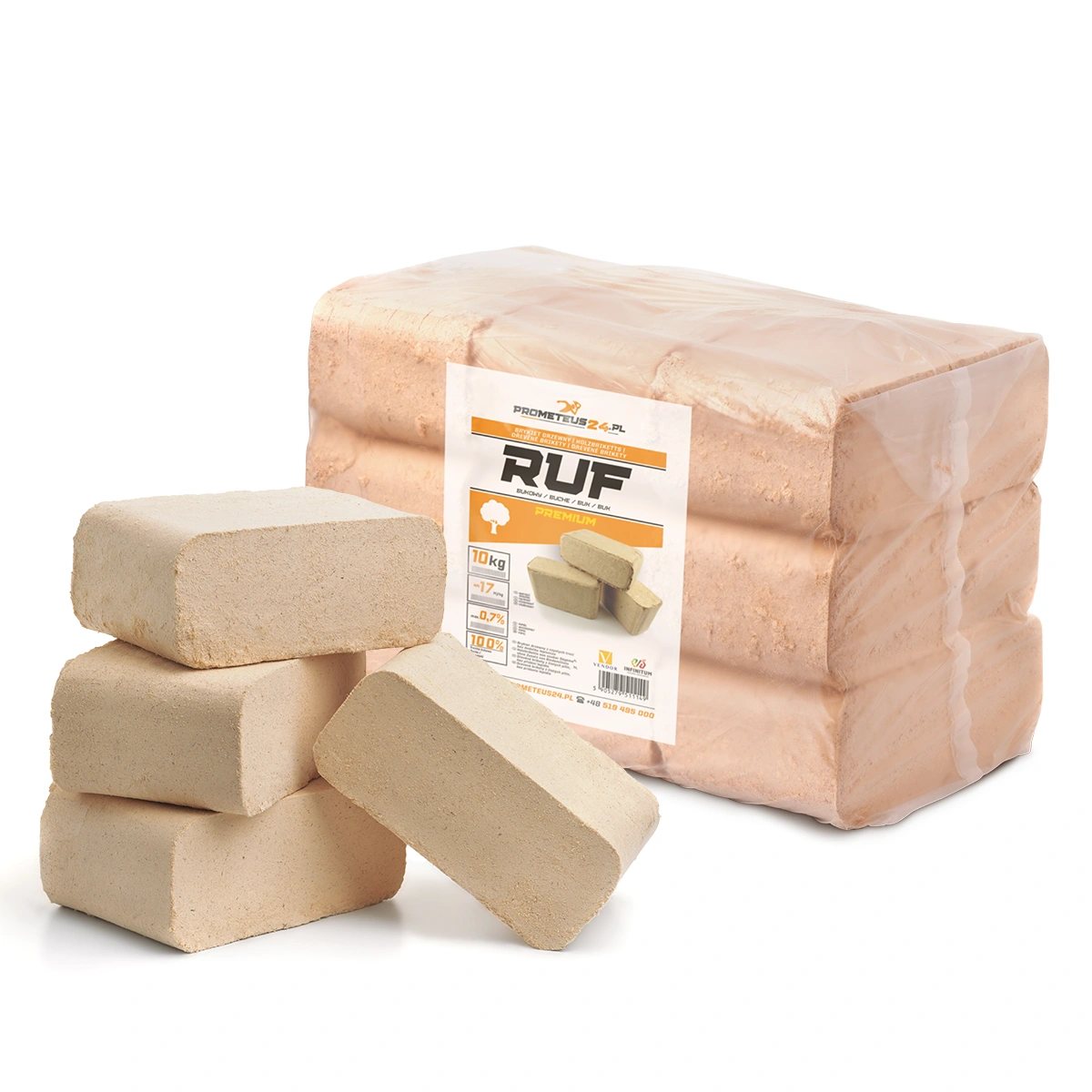 Brykiet drzewny bukowy RUF premium