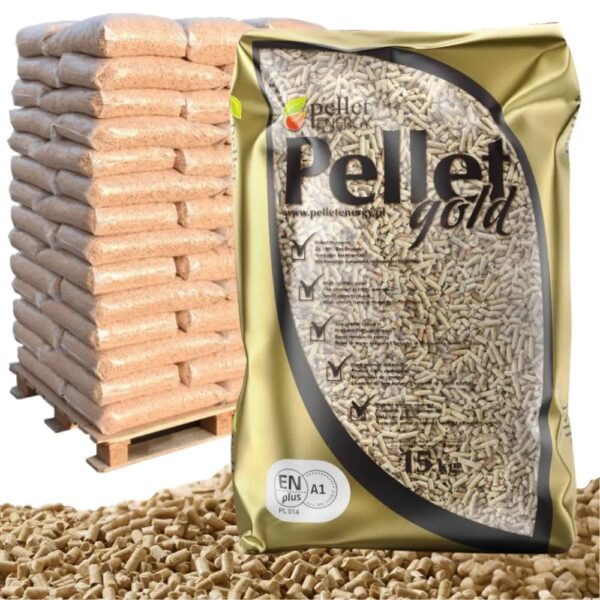 Pellet GOLD PREMIUM QUALITY iglasty workowany ENplus A1 (1 paleta)