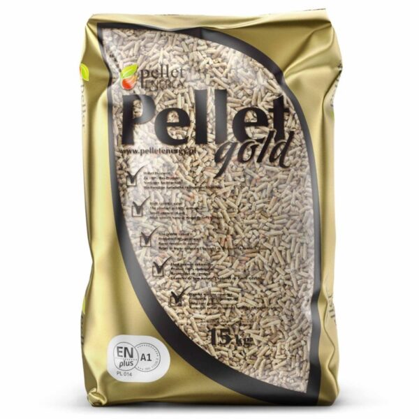 Pellet GOLD PREMIUM QUALITY iglasty workowany ENplus A1 (worek 15 kg)