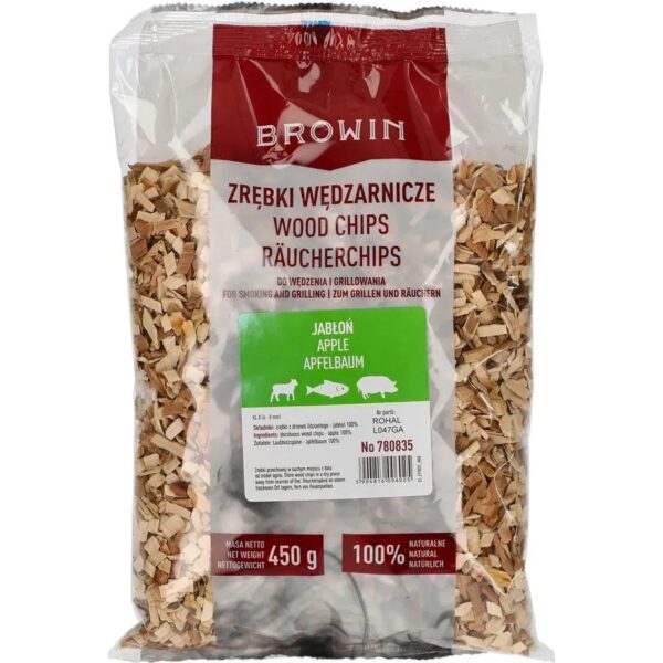 Zrębki do wędzenia/grillowania jabłoń - 450 g