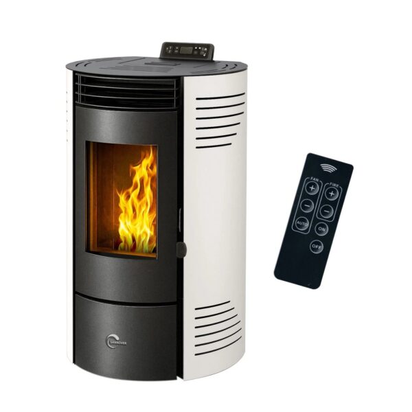 Sannover Piec na Pellet Azora 15,1 kW Biały