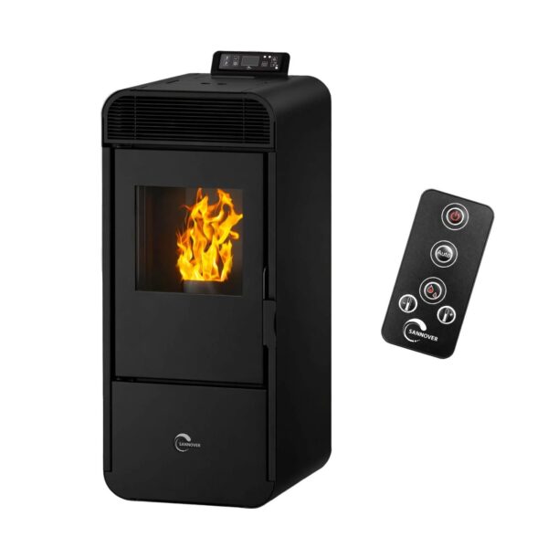 Sannover Piec na Pellet Izedia 13,8 kW Czarny